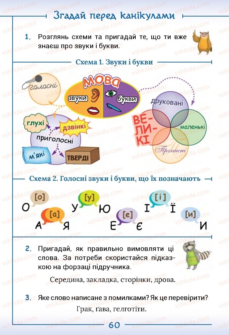 Страница 60 | Підручник Українська мова 2 клас Г.С. Остапенко 2019 1 частина