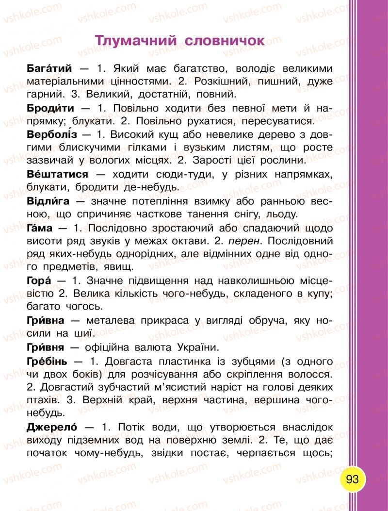 Страница 93 | Підручник Українська мова 2 клас Л.І. Тимченко, І.В. Цепова 2019 2 частина