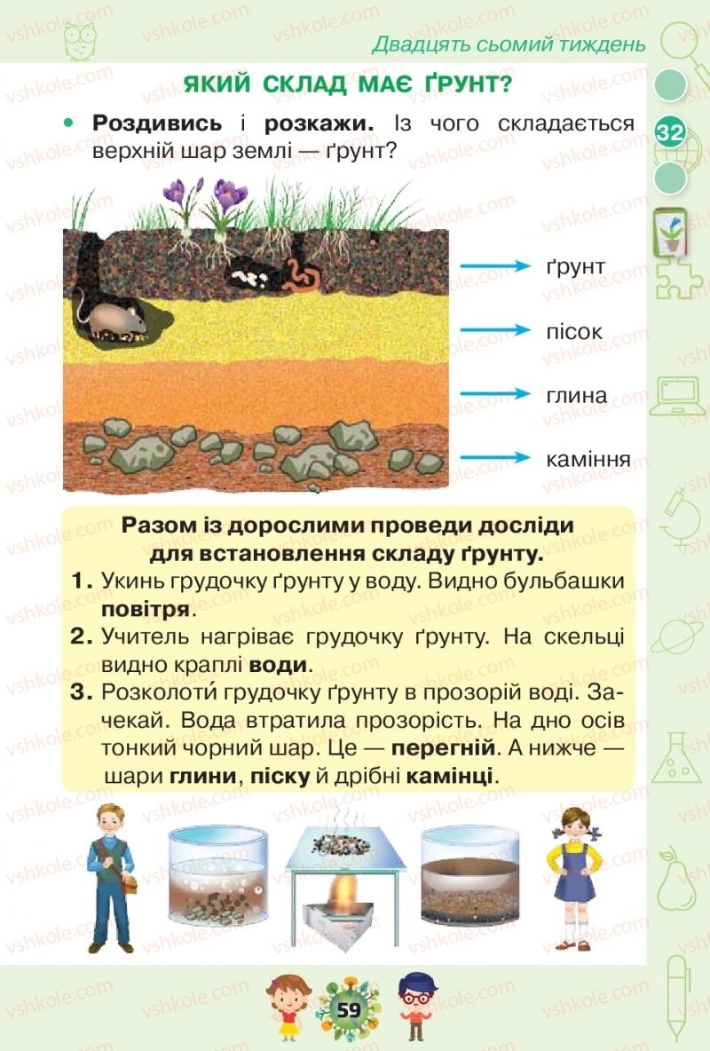 Страница 59 | Підручник Я досліджую світ 1 клас І.В. Грущинська, З.М. Хитра, І.І. Дробязко 2018 2 частина