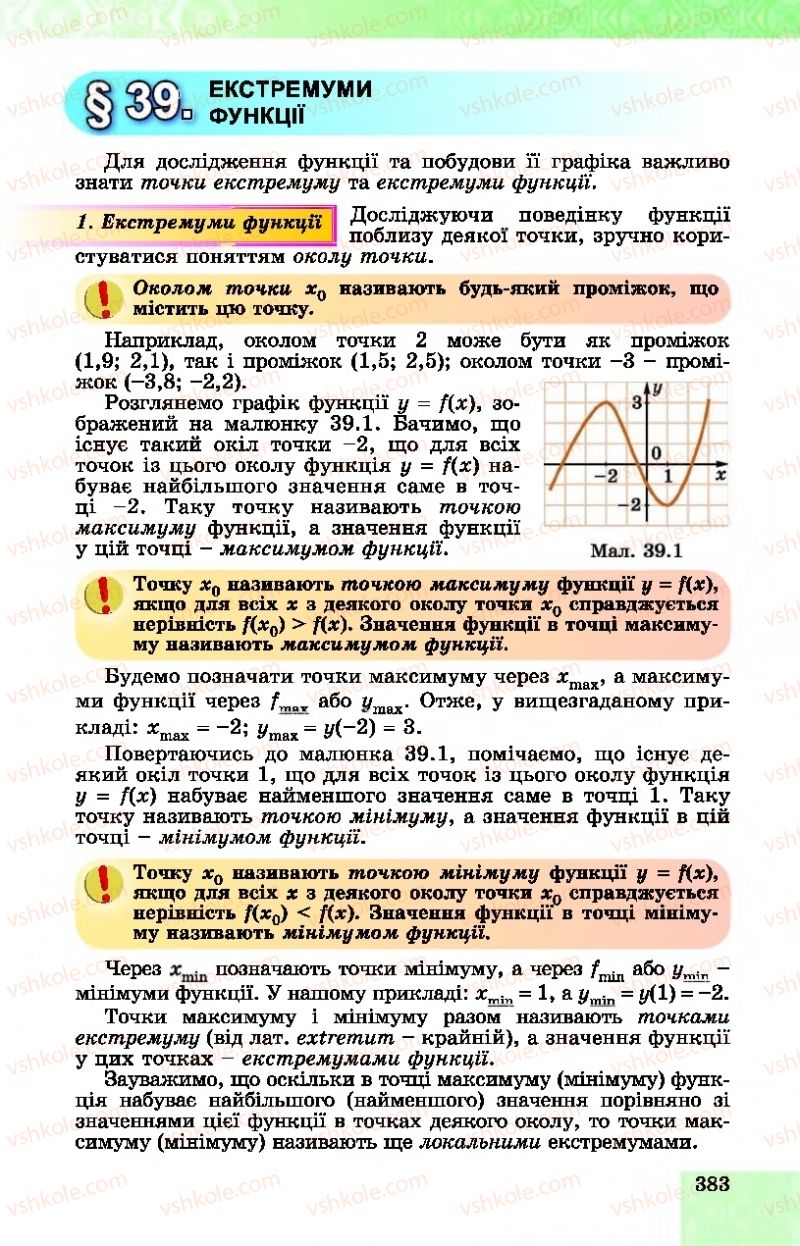 Страница 383 | Підручник Алгебра 10 клас О.С. Істер, О.В. Єргіна  2018