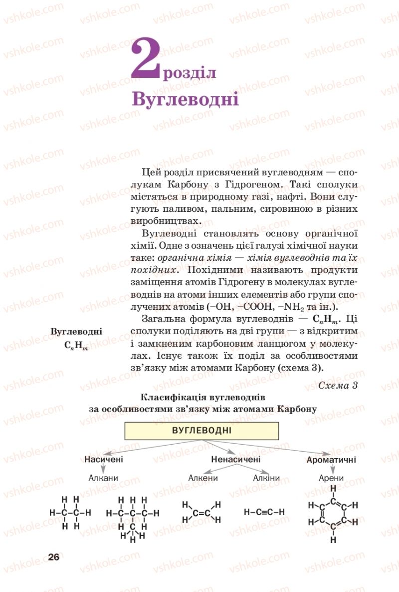 Страница 26 | Підручник Хімія 10 клас П.П. Попель, Л.С. Крикля 2018