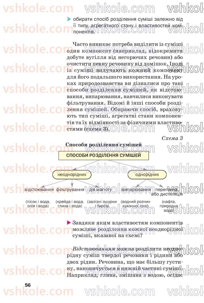 Страница 56 | Підручник Хімія 7 клас П.П. Попель, Л.С. Крикля  2020