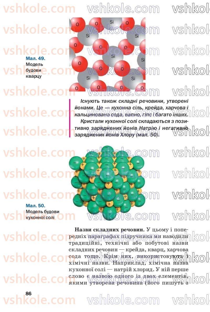 Страница 86 | Підручник Хімія 7 клас П.П. Попель, Л.С. Крикля  2020