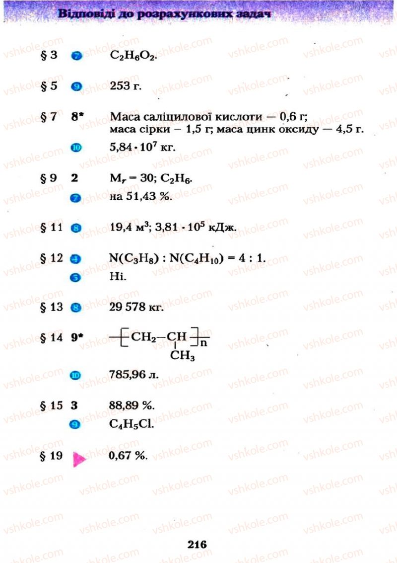 Страница 216 | Підручник Хімія 11 клас О.Г. Ярошенко 2011