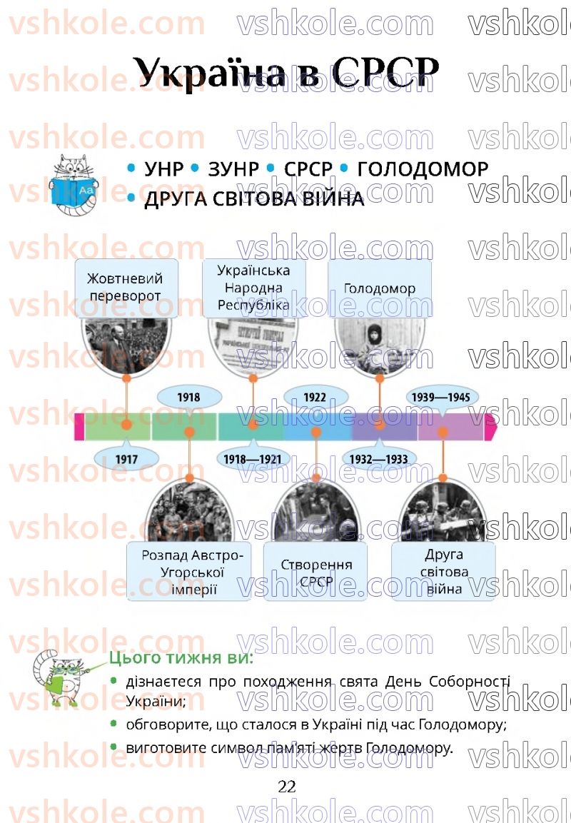 Страница 22 | Підручник Я досліджую світ 4 клас Т.В. Воронцова 2021 2 частина