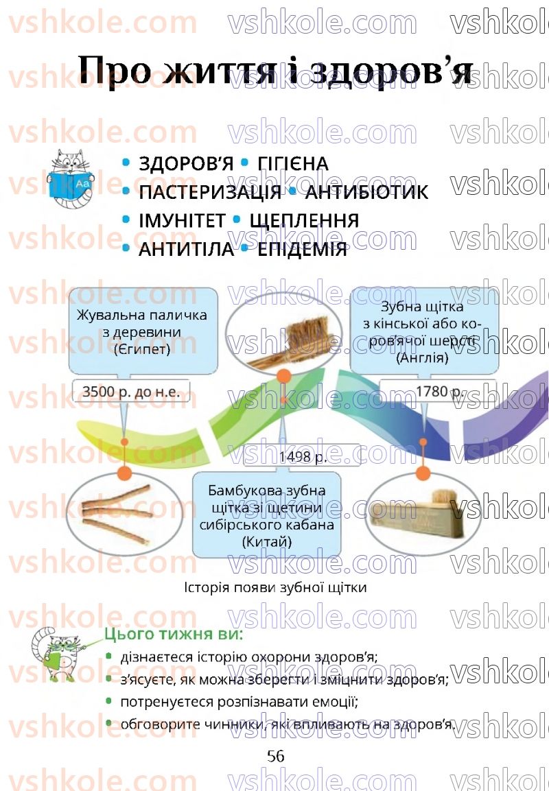 Страница 56 | Підручник Я досліджую світ 4 клас Т.В. Воронцова 2021 2 частина