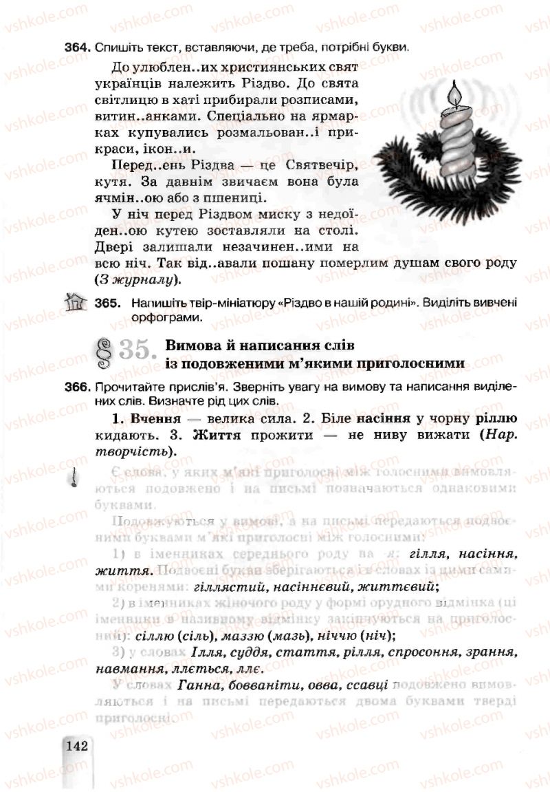 Страница 142 | Підручник Українська мова 5 клас А.А. Ворон, В.А. Солопенко 2013