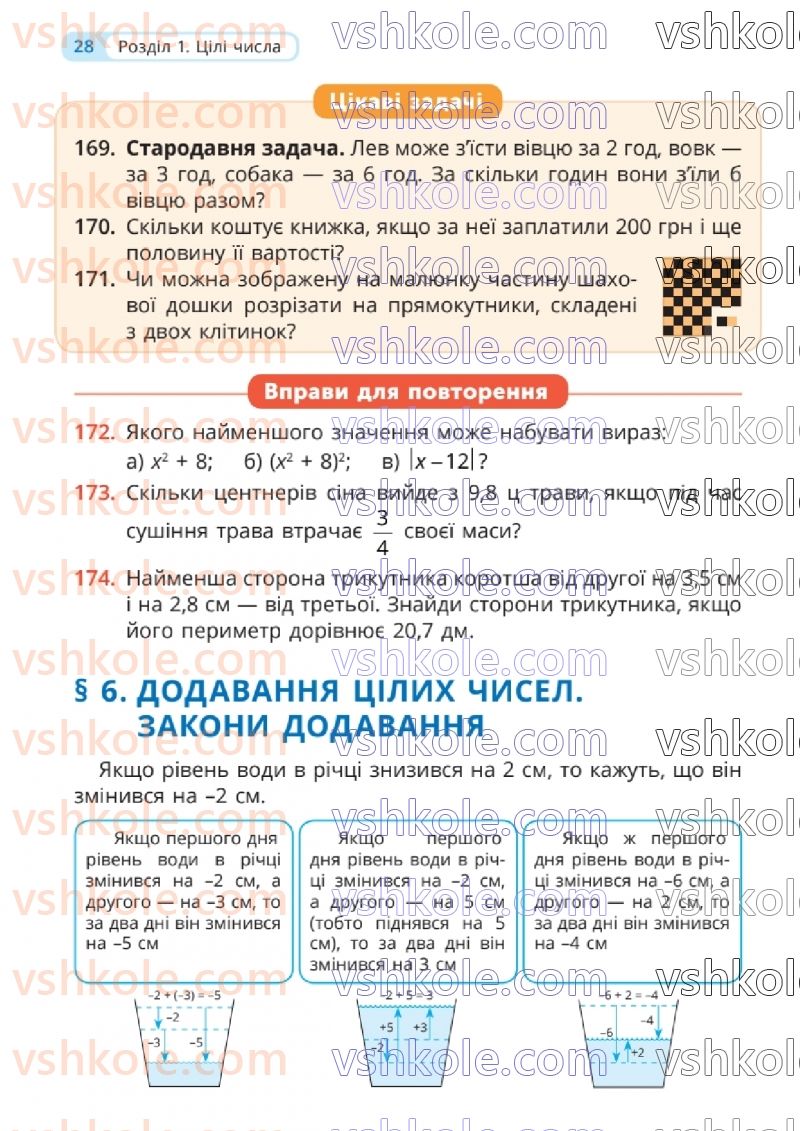 Страница 28 | Підручник Математика 6 клас Г.П. Бевз, В.Г. Бевз 2023 1 частина