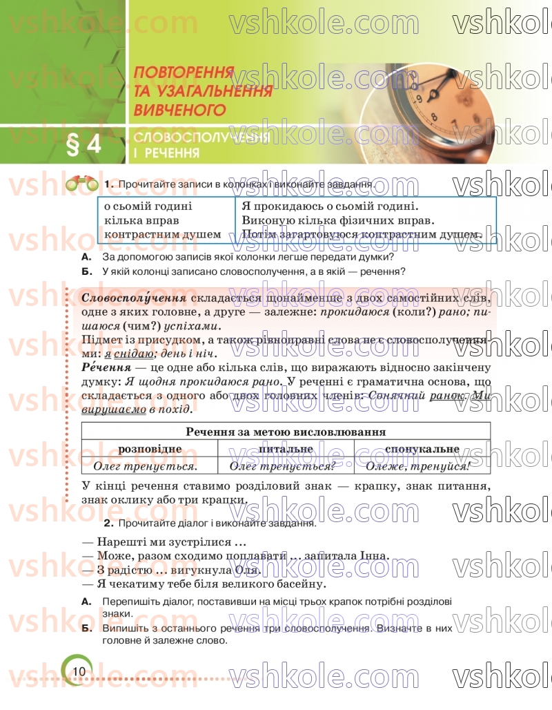 Страница 10 | Підручник Українська мова 6 клас О.М. Авраменко 2023