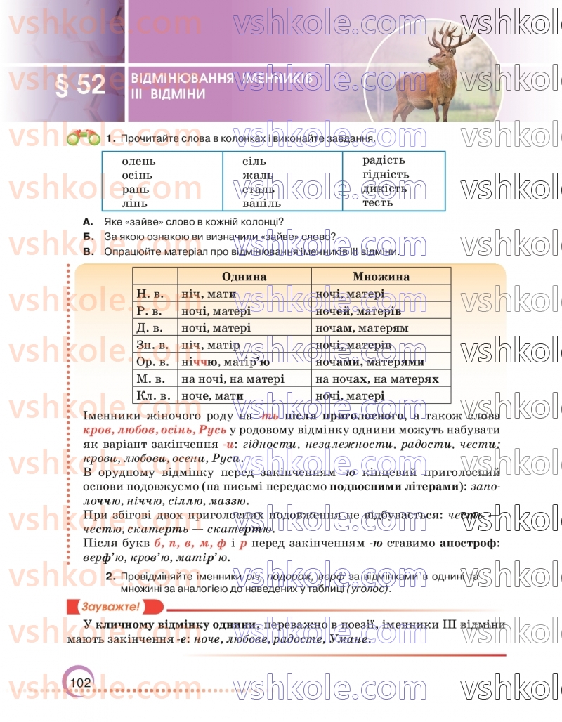 Страница 102 | Підручник Українська мова 6 клас О.М. Авраменко 2023