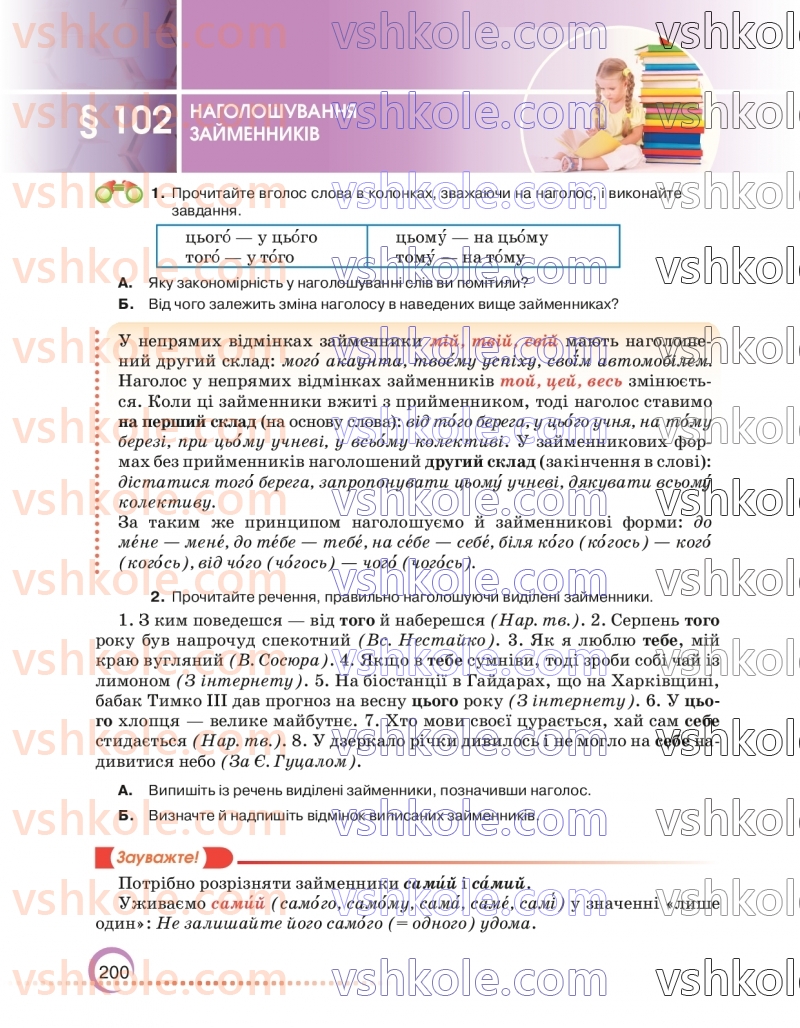 Страница 200 | Підручник Українська мова 6 клас О.М. Авраменко 2023