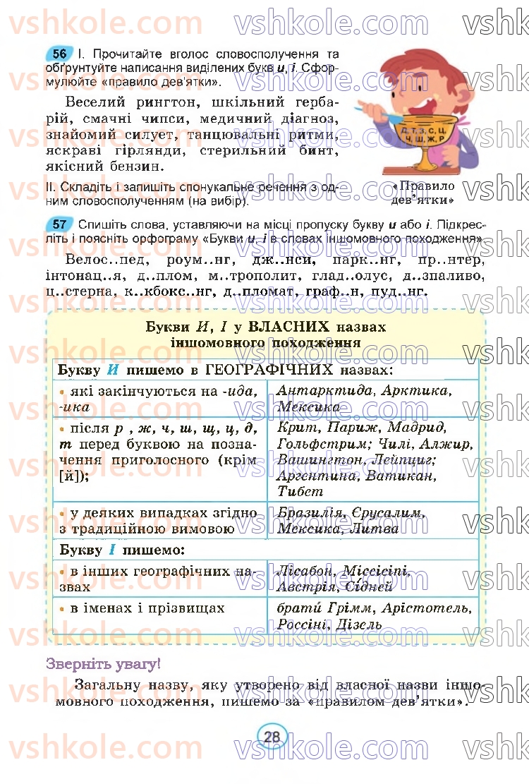 Страница 28 | Підручник Українська мова 6 клас В.В. Заболотний, О.В. Заболотний 2023