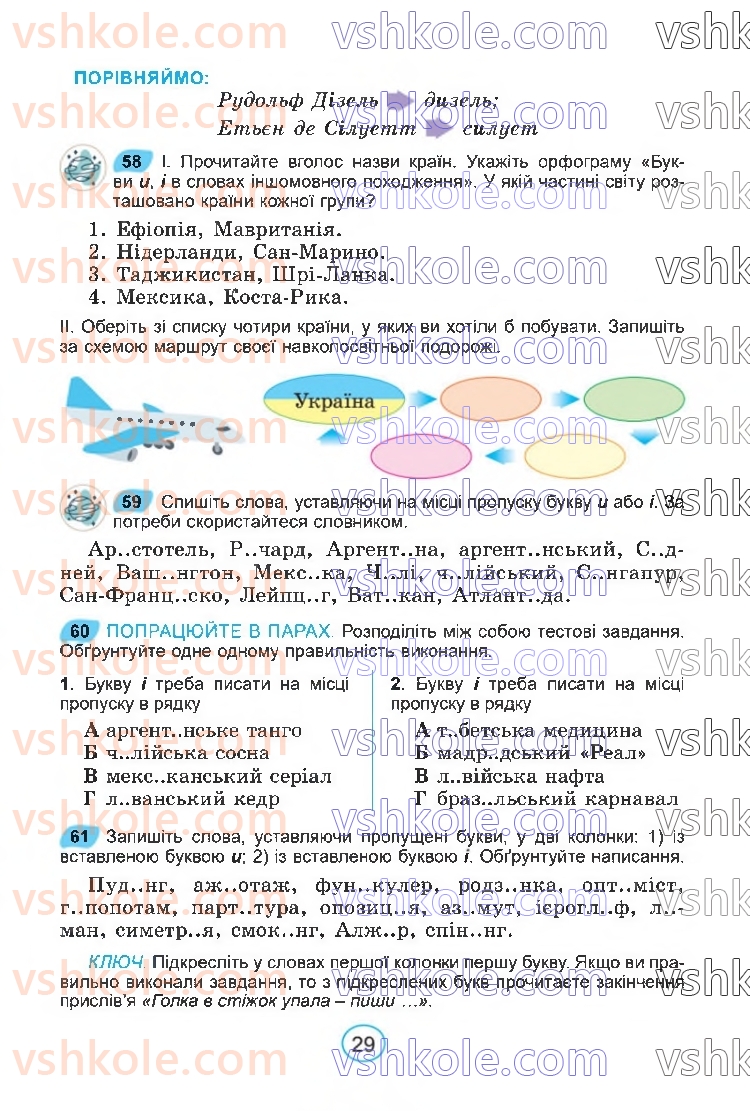 Страница 29 | Підручник Українська мова 6 клас В.В. Заболотний, О.В. Заболотний 2023