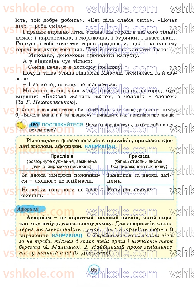 Страница 65 | Підручник Українська мова 6 клас В.В. Заболотний, О.В. Заболотний 2023