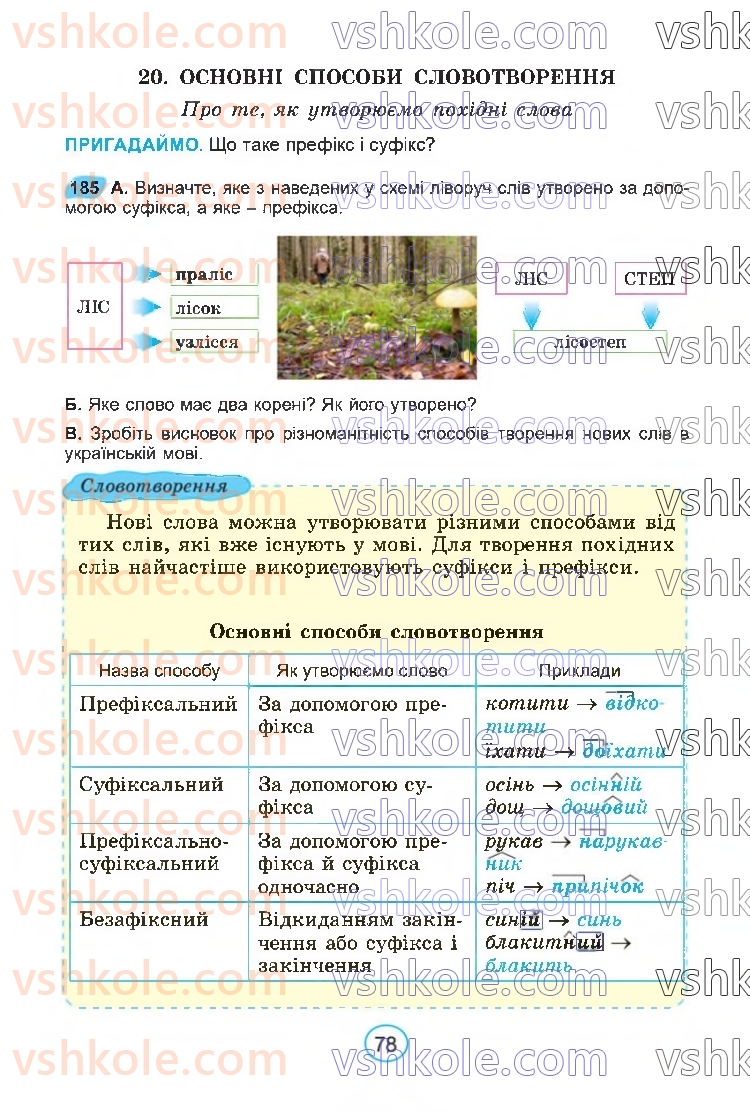 Страница 78 | Підручник Українська мова 6 клас В.В. Заболотний, О.В. Заболотний 2023