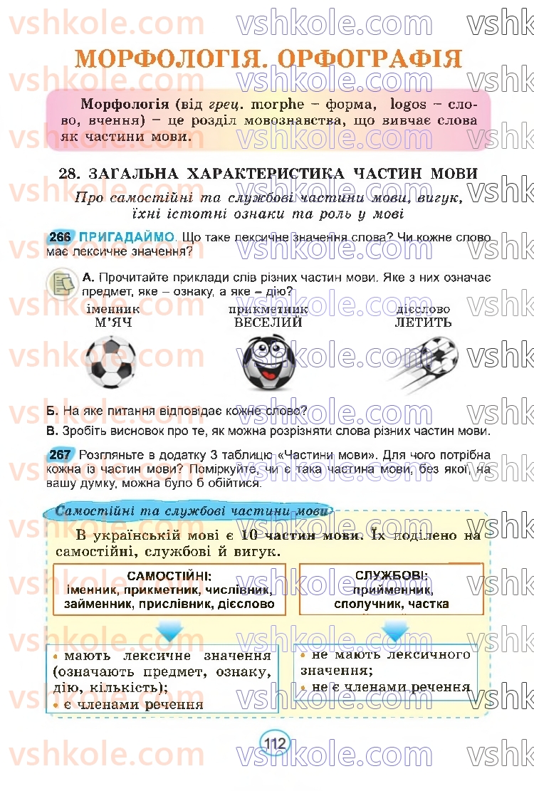 Страница 112 | Підручник Українська мова 6 клас В.В. Заболотний, О.В. Заболотний 2023