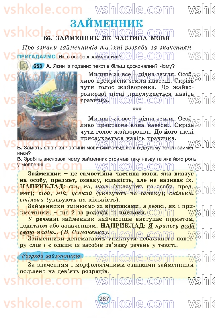 Страница 267 | Підручник Українська мова 6 клас В.В. Заболотний, О.В. Заболотний 2023