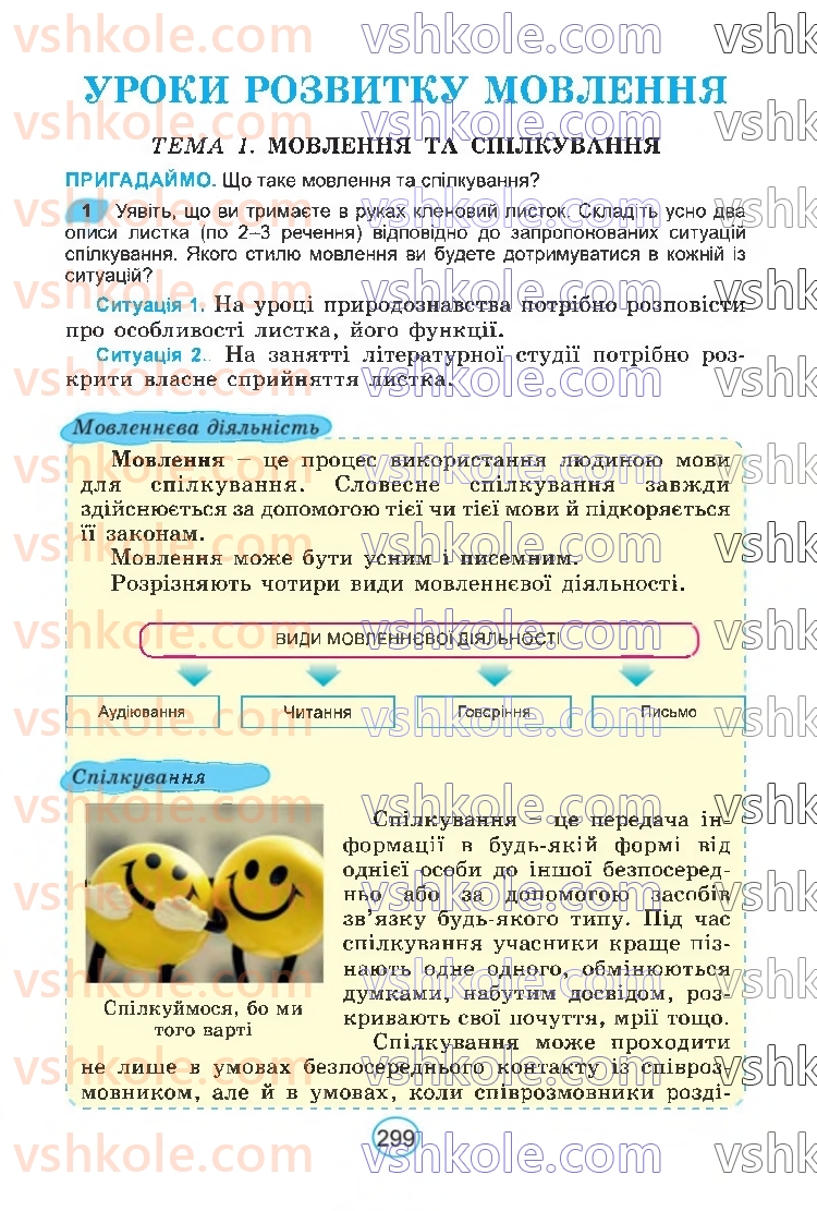 Страница 299 | Підручник Українська мова 6 клас В.В. Заболотний, О.В. Заболотний 2023