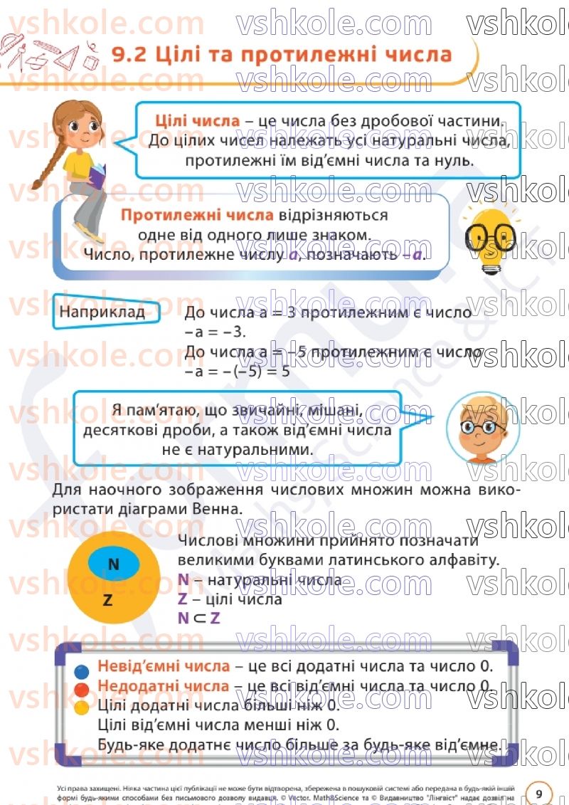 Страница 9 | Підручник Математика 6 клас Д.Е. Біос 2023 2 частина