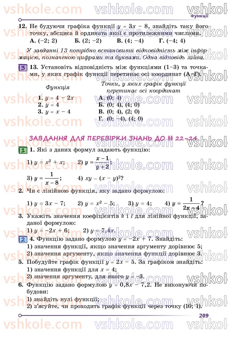 Страница 209 | Підручник Алгебра 7 клас О.С. Істер  2024