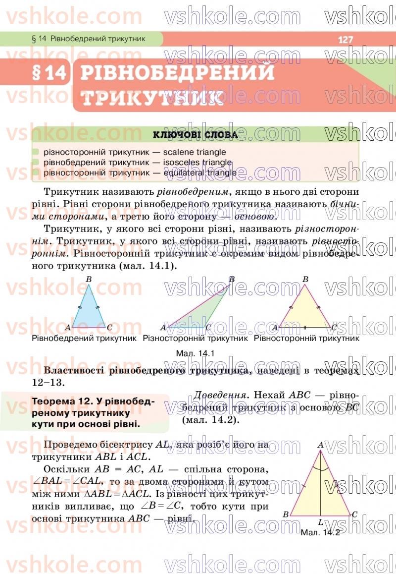 Страница 127 | Підручник Геометрія 7 клас Г.П. Бевз, В.Г. Бевз  2024