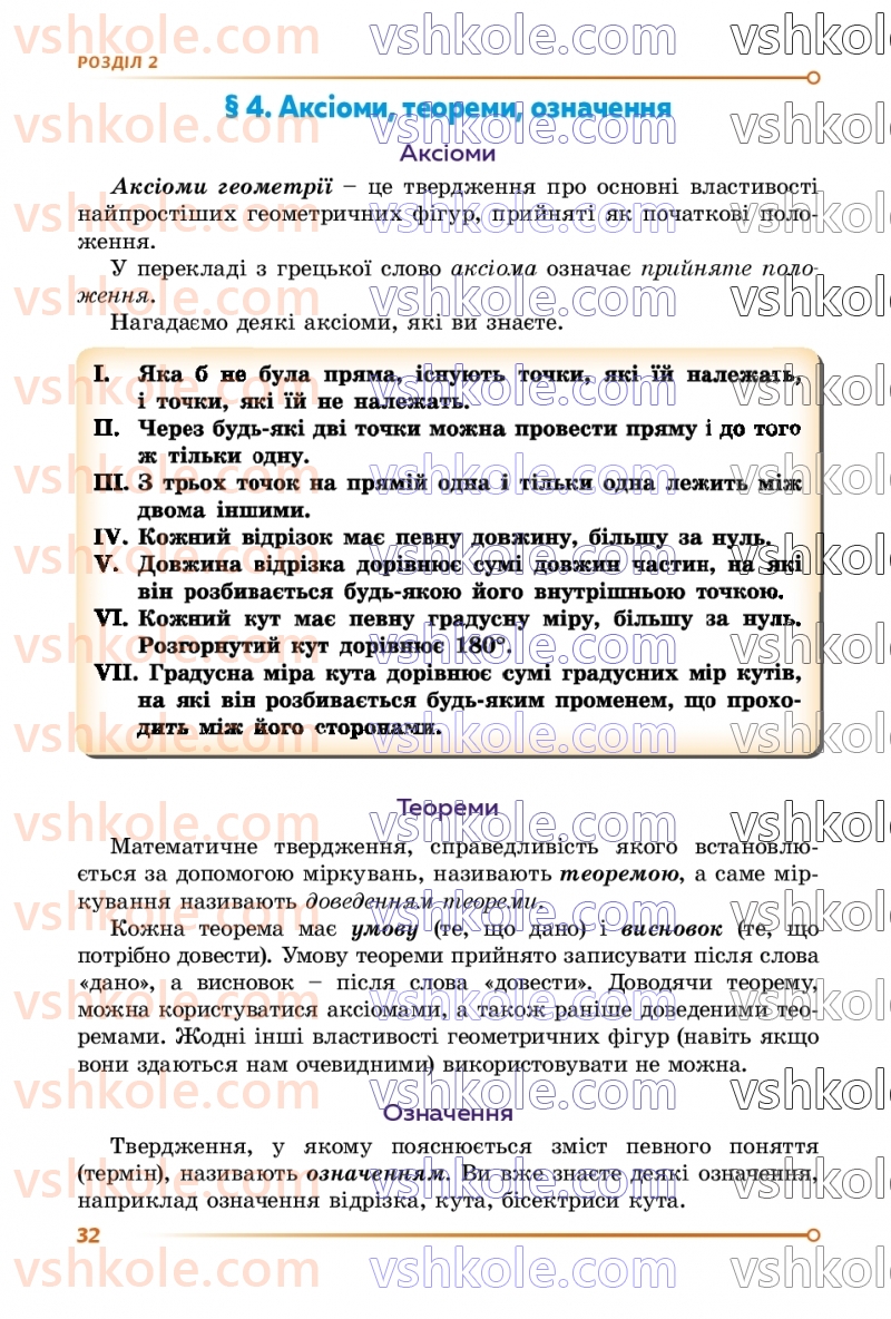 Страница 32 | Підручник Геометрія 7 клас О.С Істер 2024