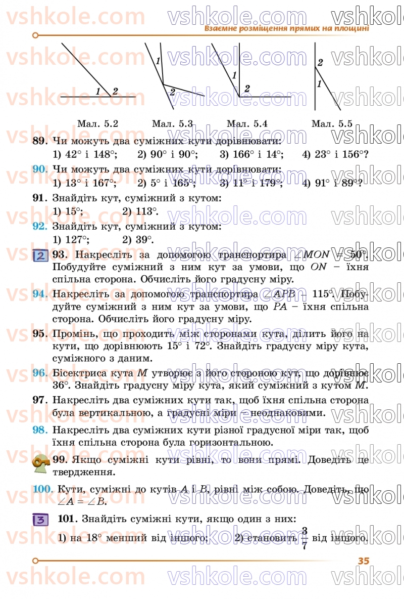 Страница 35 | Підручник Геометрія 7 клас О.С Істер 2024