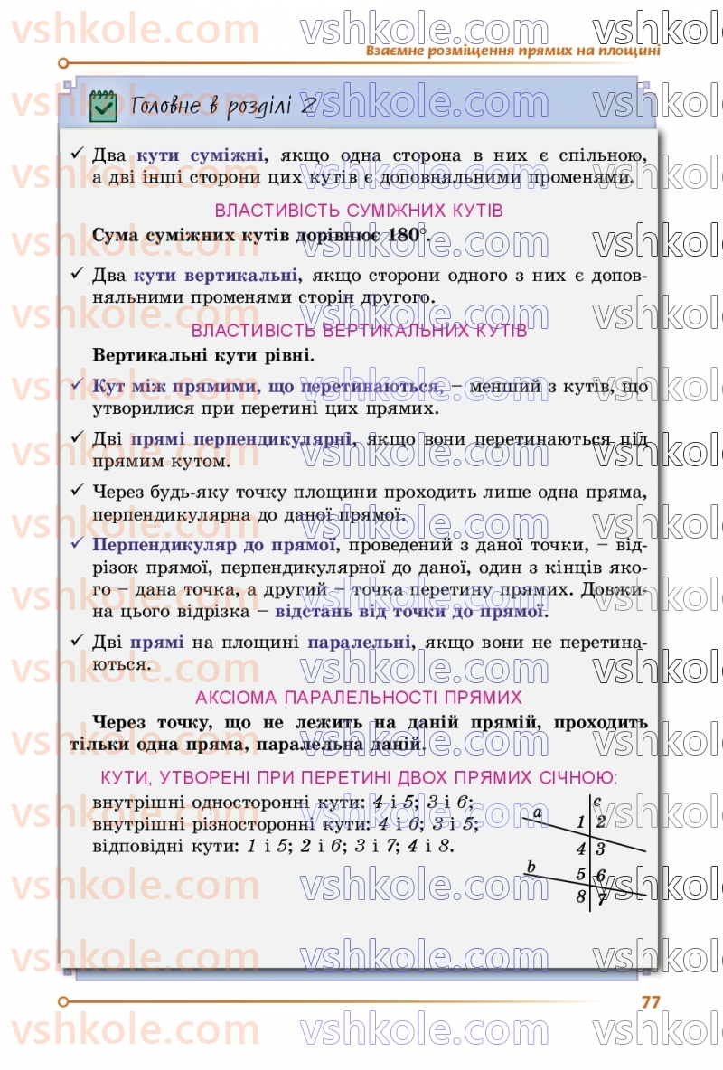 Страница 77 | Підручник Геометрія 7 клас О.С Істер 2024