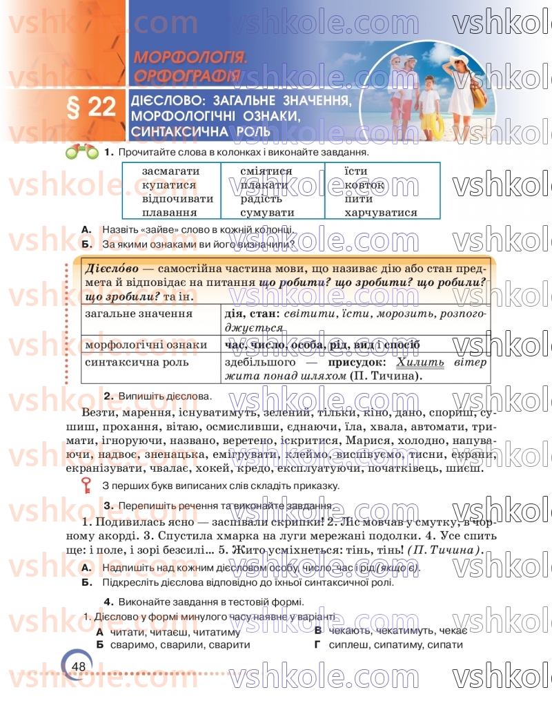 Страница 48 | Підручник Українська мова 7 клас О.М. Авраменко 2024