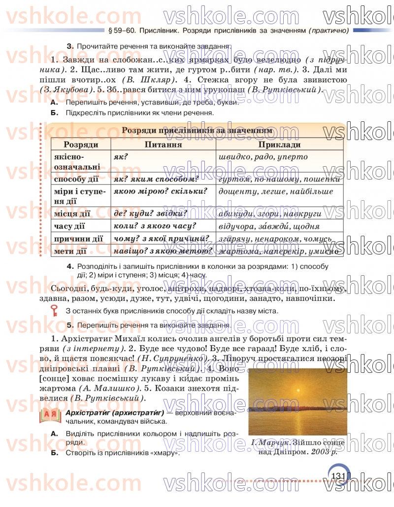 Страница 131 | Підручник Українська мова 7 клас О.М. Авраменко 2024