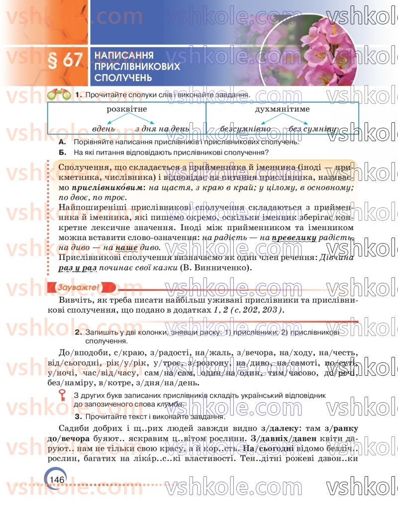 Страница 146 | Підручник Українська мова 7 клас О.М. Авраменко 2024