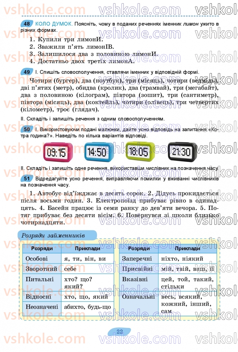 Страница 22 | Підручник Українська мова 7 клас В.В. Заболотний, О.В. Заболотний 2024