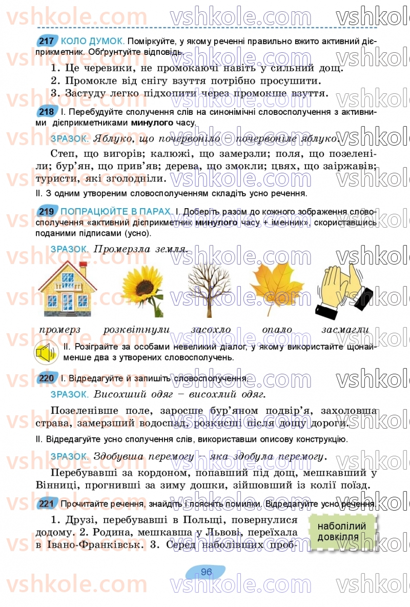 Страница 96 | Підручник Українська мова 7 клас В.В. Заболотний, О.В. Заболотний 2024