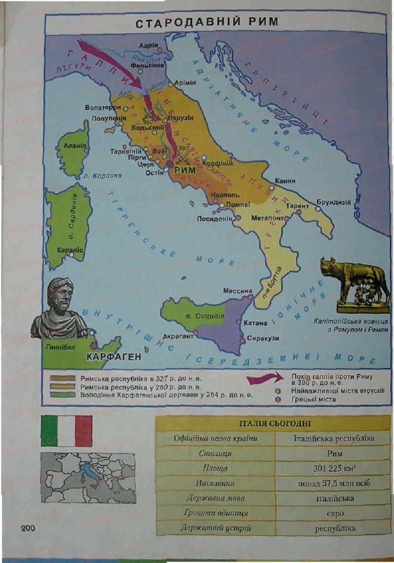 Страница 200 | Підручник Історія 6 клас С.О. Голованов, С.В. Костирко 2006