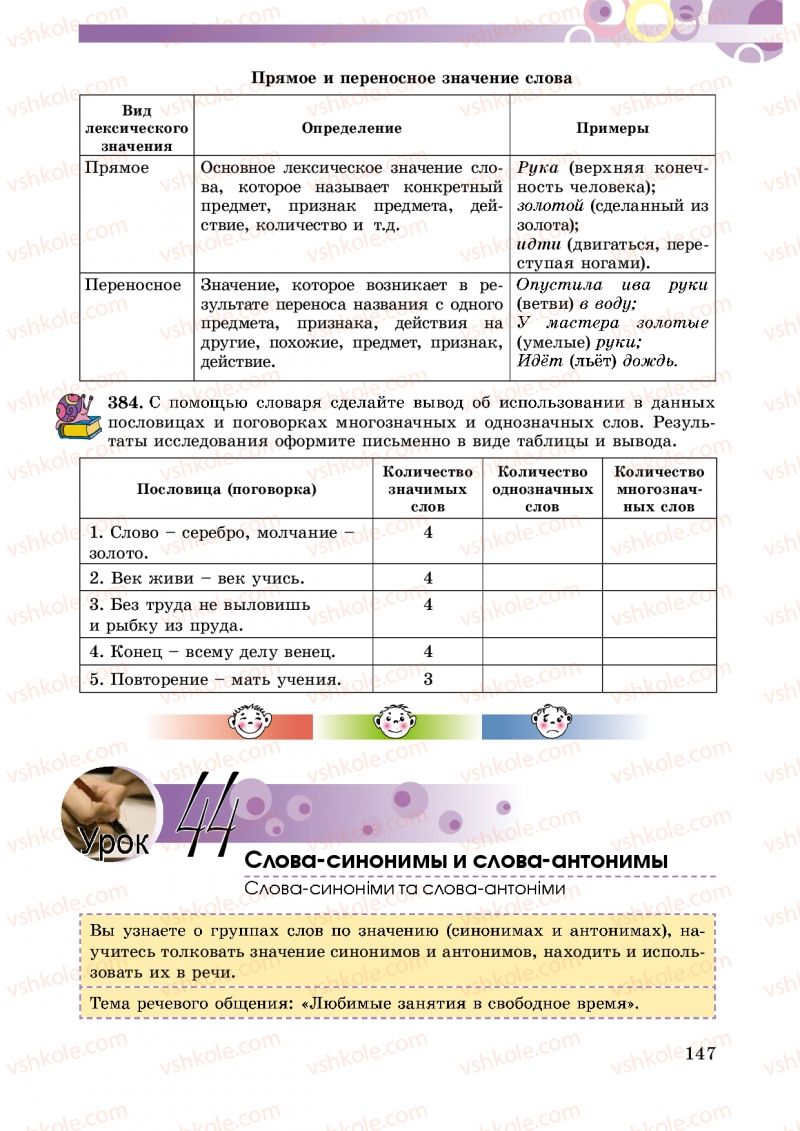 Страница 147 | Підручник Русский язык 5 клас Т.М. Полякова, Е.И. Самонова 2013
