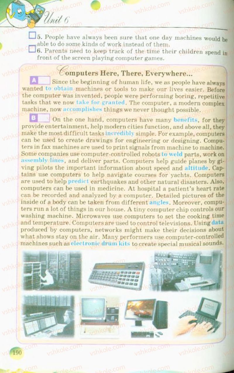 Страница 190 | Підручник Англiйська мова 10 клас А.М. Несвіт 2010 9 рік навчання