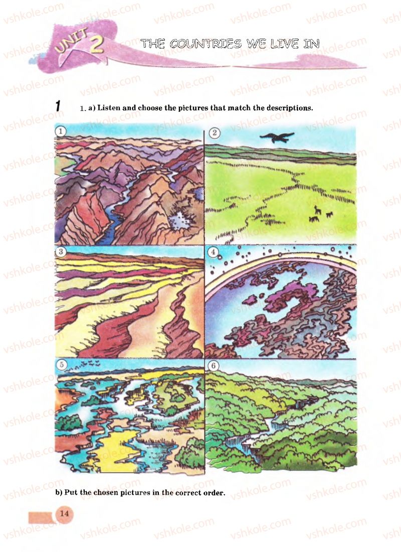 Страница 14 | Підручник Англiйська мова 8 клас Л.В. Биркун 2008