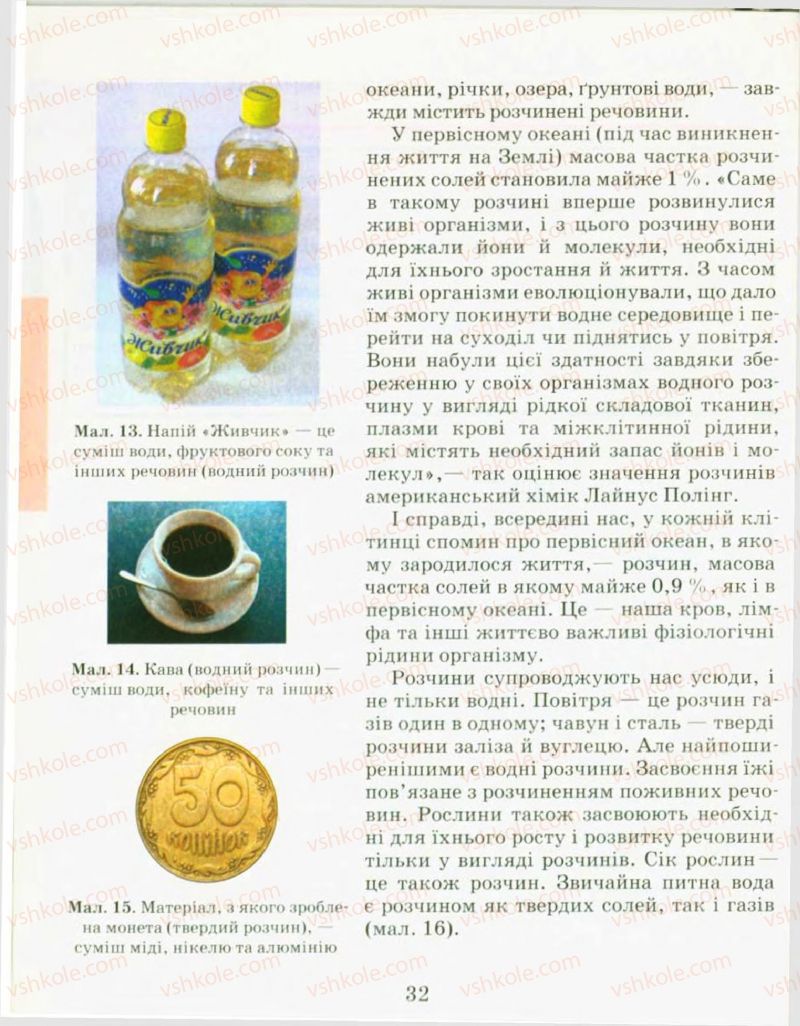 Страница 32 | Підручник Хімія 9 клас Н.М. Буринська, Л.П. Величко 2009