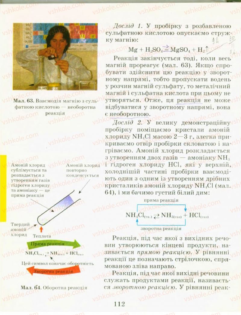Страница 112 | Підручник Хімія 9 клас Н.М. Буринська, Л.П. Величко 2009