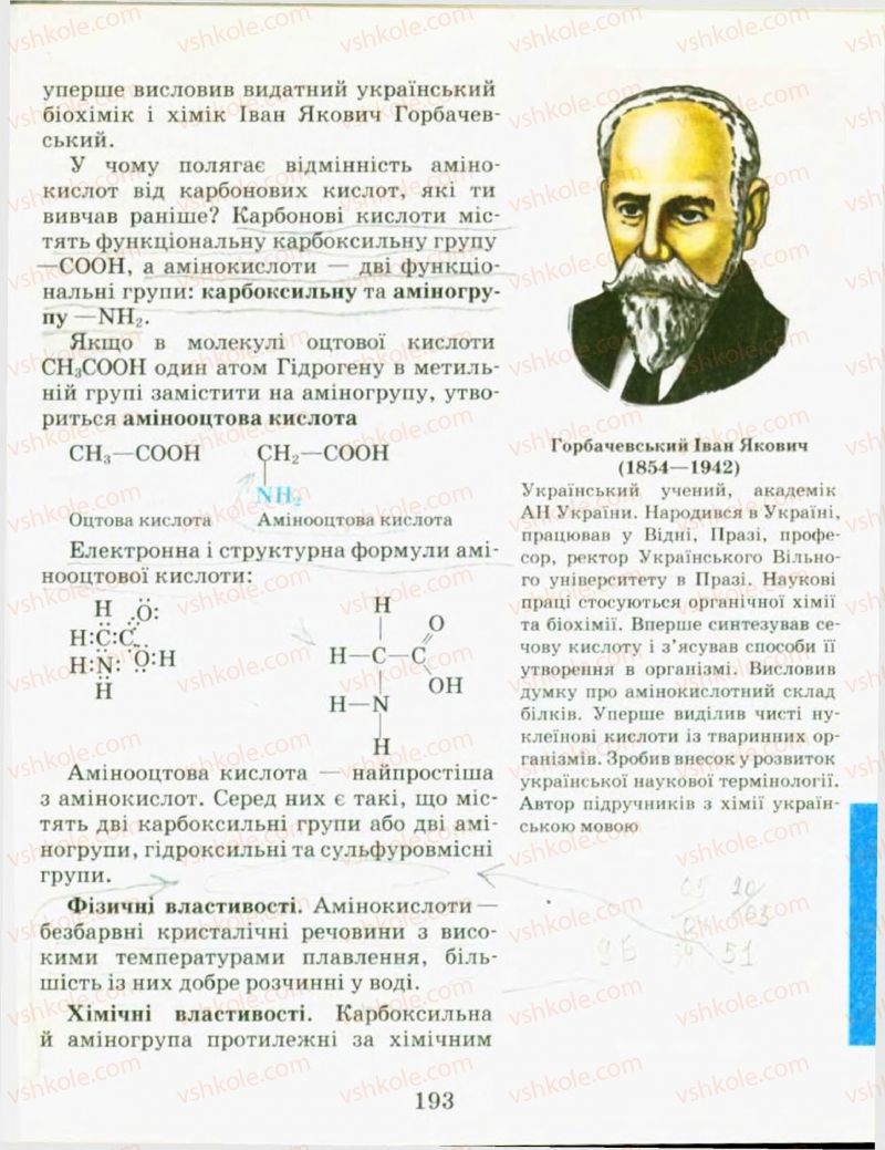 Страница 193 | Підручник Хімія 9 клас Н.М. Буринська, Л.П. Величко 2009