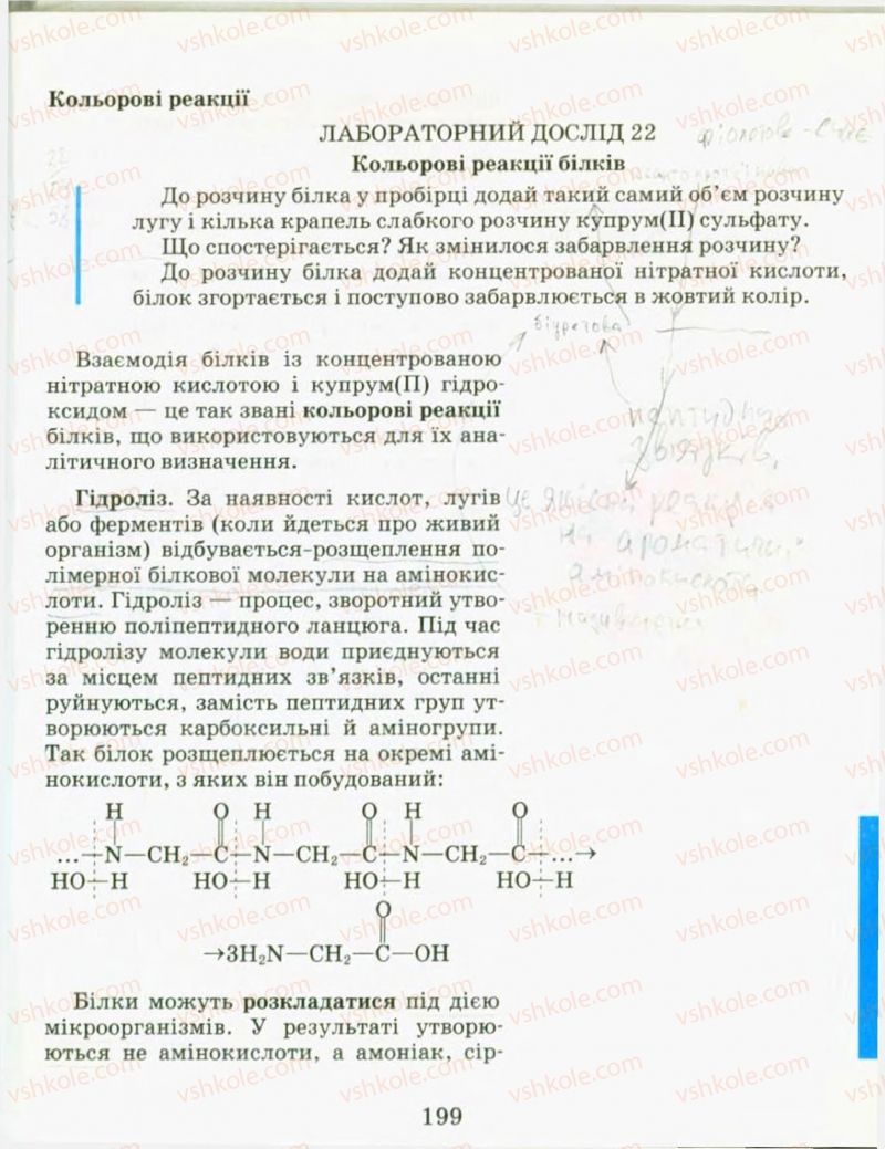 Страница 199 | Підручник Хімія 9 клас Н.М. Буринська, Л.П. Величко 2009