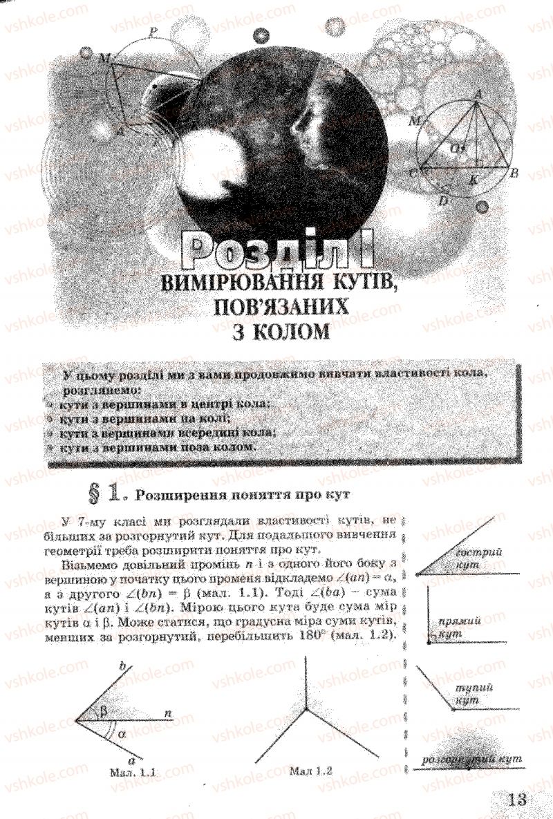 Страница 13 | Підручник Геометрія 8 клас Г.В. Апостолова 2008