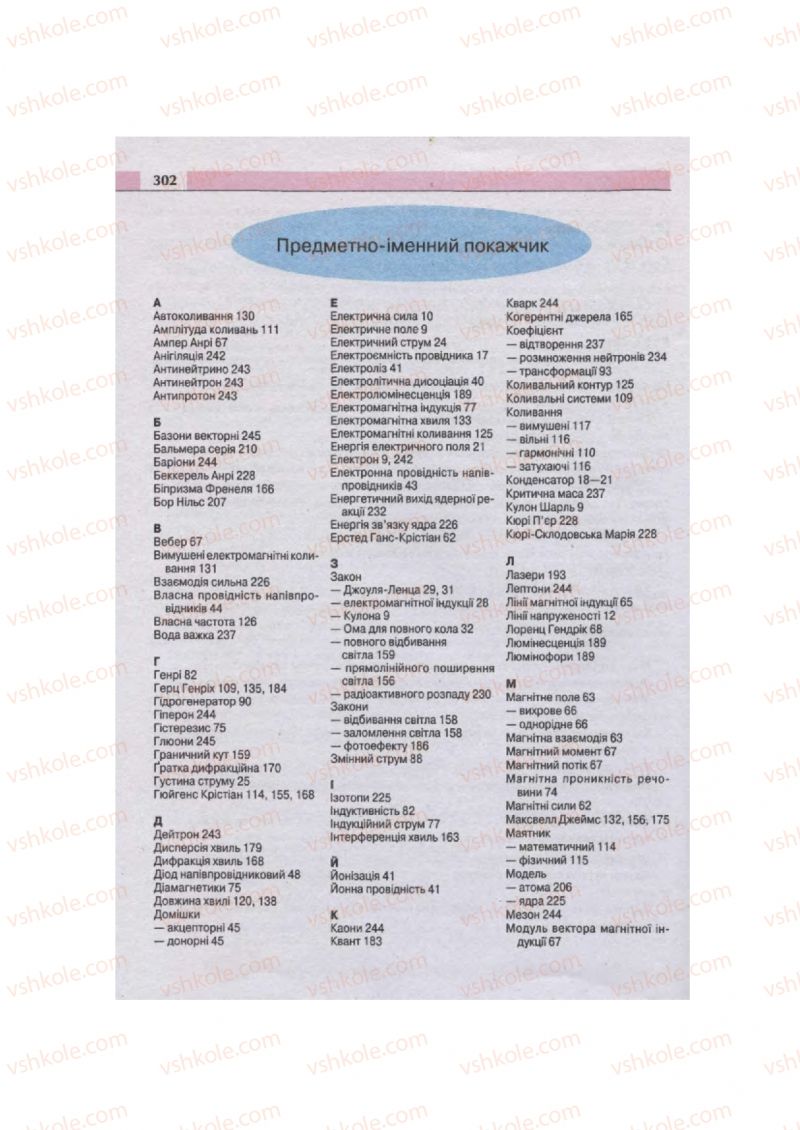 Страница 302 | Підручник Фізика 11 клас  В.Д. Сиротюк, В.І. Баштовий 2011