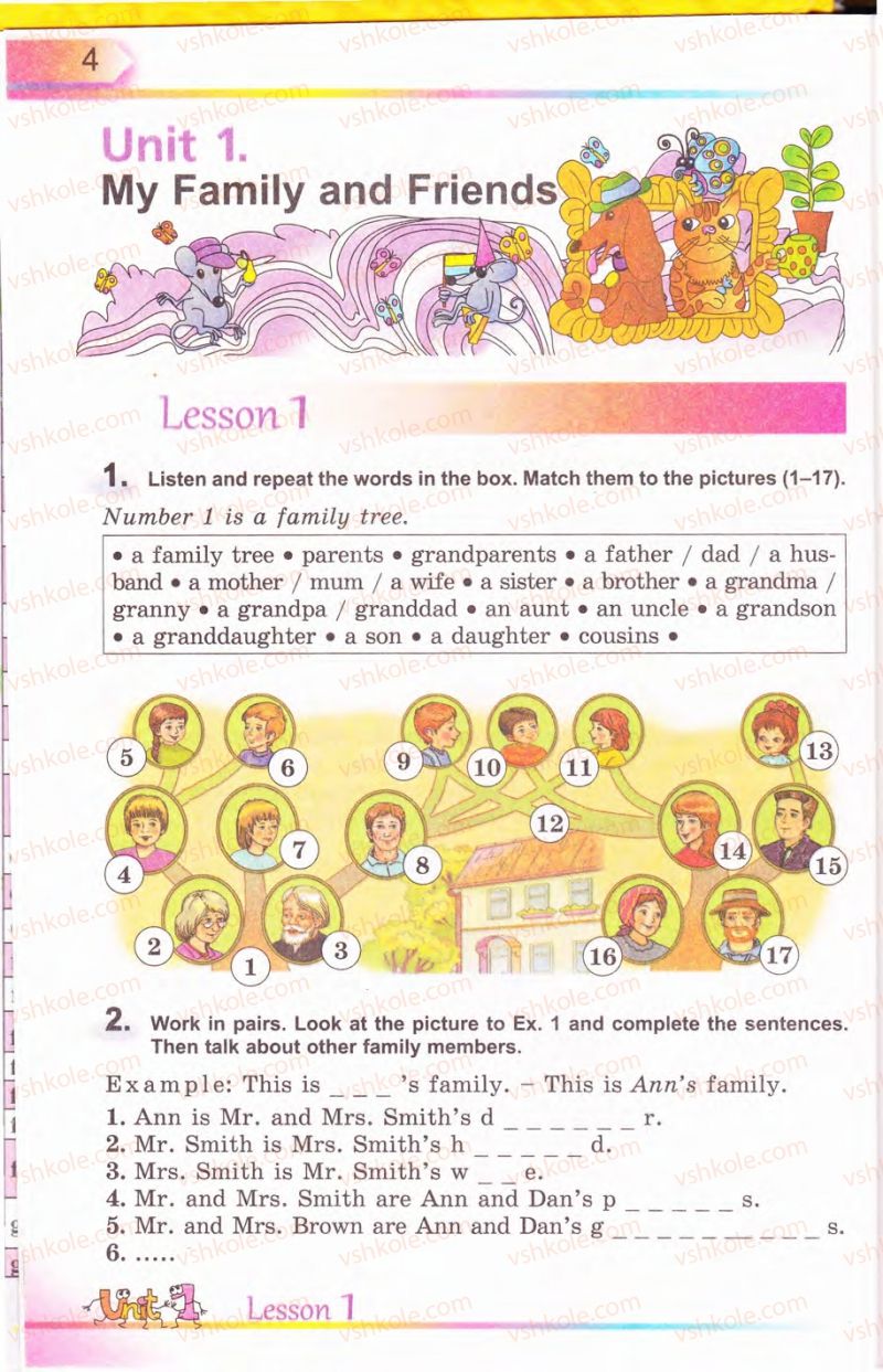 Страница 4 | Підручник Англiйська мова 5 клас А.М. Несвіт 2013