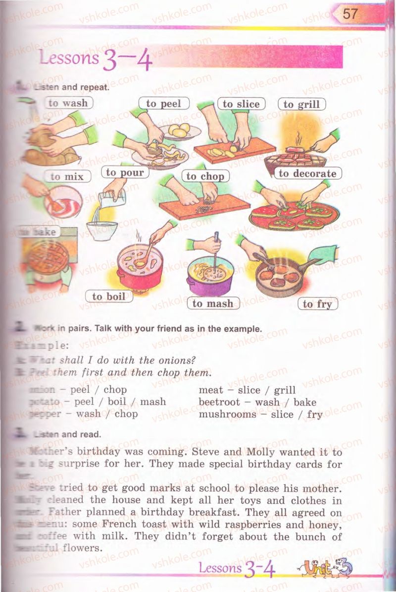 Страница 57 | Підручник Англiйська мова 5 клас А.М. Несвіт 2013