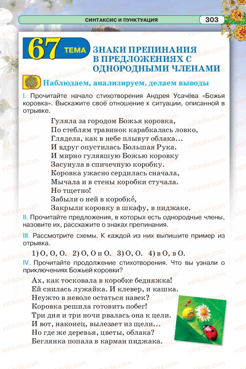 Страница 303 | Підручник Русский язык 5 клас Л.В. Давидюк 2013
