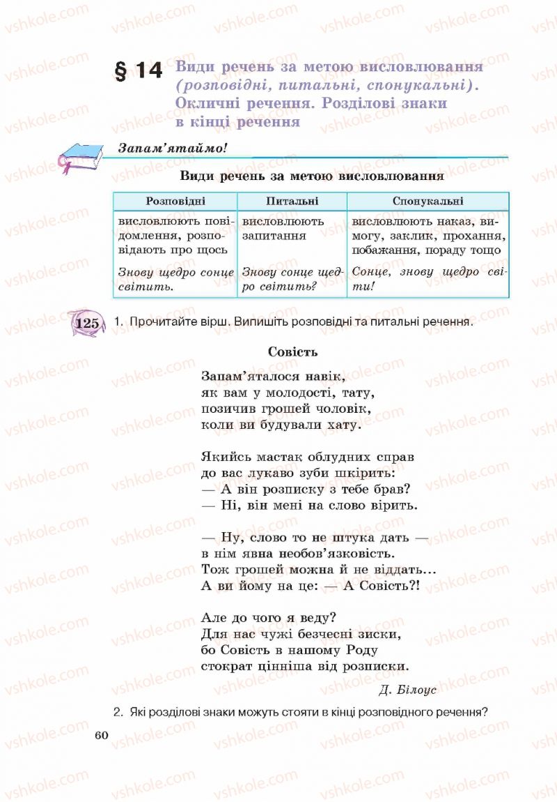 Страница 60 | Підручник Українська мова 5 клас С.Я. Єрмоленко, В.Т. Сичова 2013