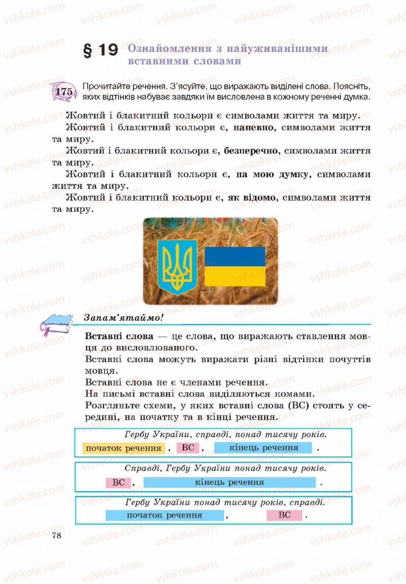 Страница 78 | Підручник Українська мова 5 клас С.Я. Єрмоленко, В.Т. Сичова 2013