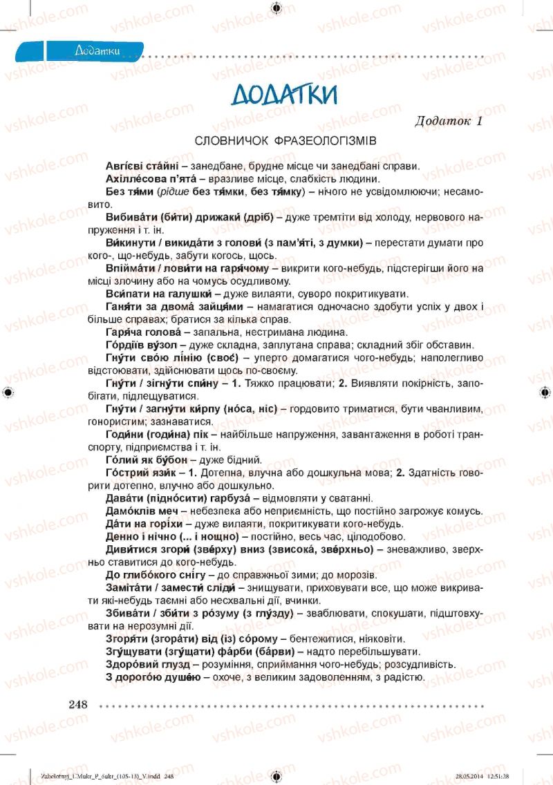 Страница 248 | Підручник Українська мова 6 клас В.В. Заболотний, О.В. Заболотний 2014