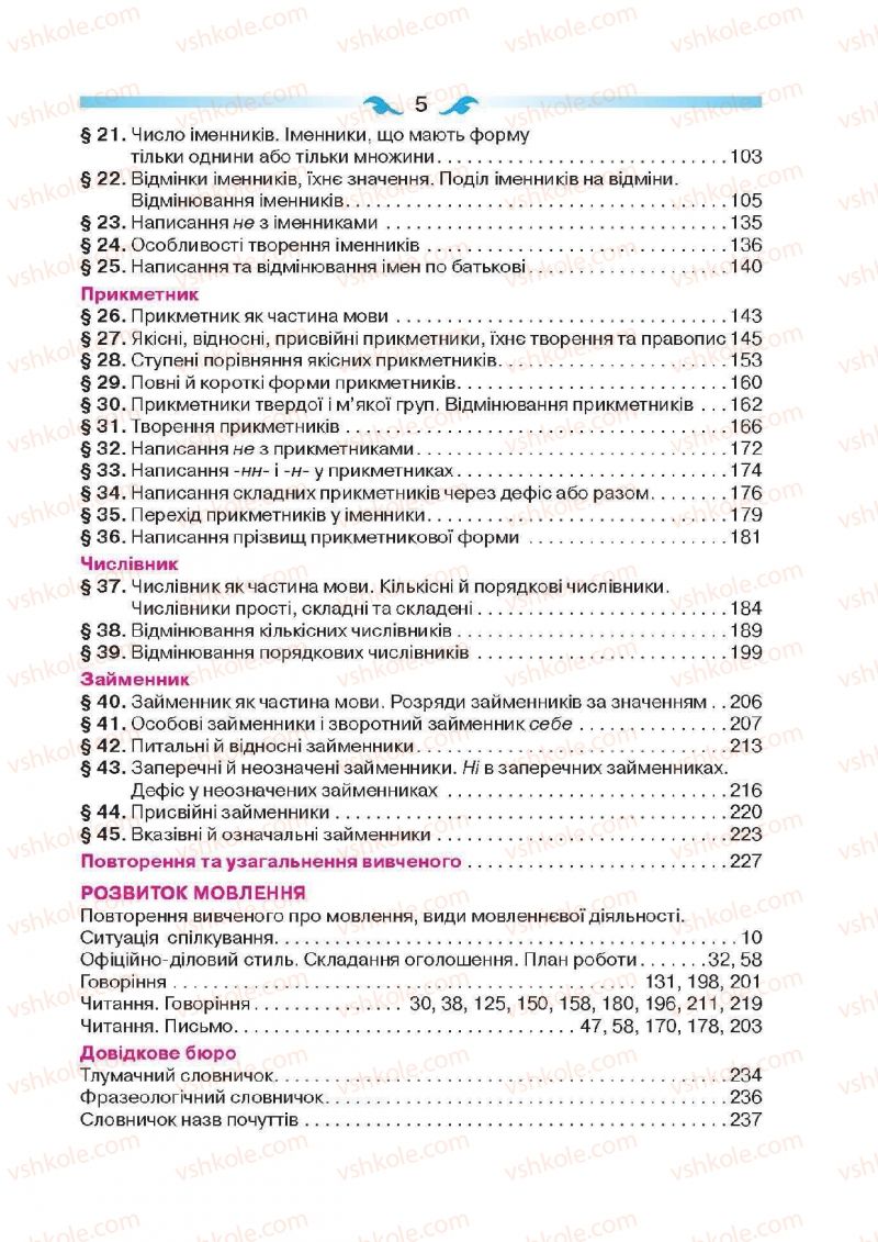 Страница 5 | Підручник Українська мова 6 клас О.П. Глазова 2014